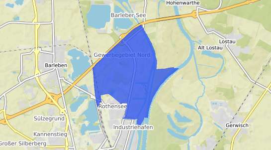 Bodenrichtwertkarte Magdeburg Gewerbegebiet Nord